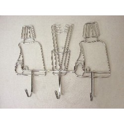 PERCHA BAÑO CROMADO PASTA...