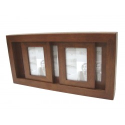 PORTAFOTOS MADERA TRIPLE...