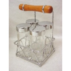 JUEGO 4 ESPECIEROS CUADRADO...