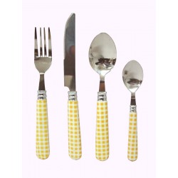 CUBERTERIA 24 PIEZAS VICHY...