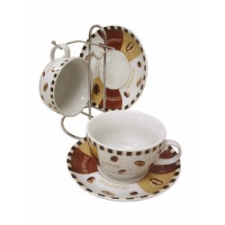 SOPORTE 2 TAZAS PLATO 280ML...