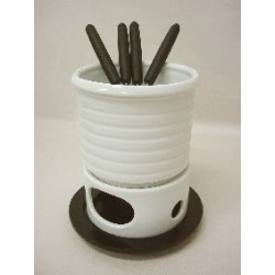 FONDUE INDIVIDUAL PORCELANA...