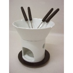 FONDUE INDIVIDUAL PORCELANA...