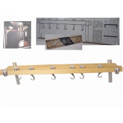 SOPORTE GANCHOS ACERO...