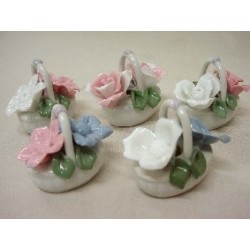 CESTA DOBLE FLOR CERAMICA...