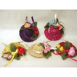 SOMBRERO PAJA COLORES SURTIDO