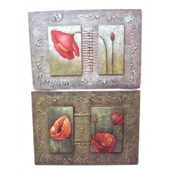 CUADRO LIENZO FLORES...