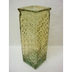 FLORERO CUADRADO BEIGE GRANDE