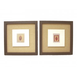 CUADRO CUADRADO HOJA FLOR...