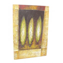 CUADRO LIENZO HOJAS GRANDE...