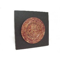 CUADRO MADERA CRISTAL PLATO...