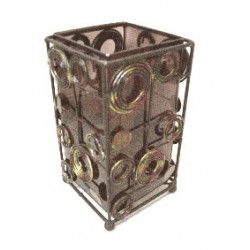 FLORERO CUADRADO ESPIRALES...