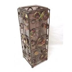 FLORERO CUADRADO ESPIRALES...