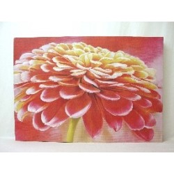 CUADRO LIENZO FLOR DALIA...