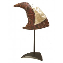 FIGURA CAPIZ METAL MARRON...