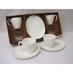 JUEGO 4 TAZAS PLATOS 200ML...