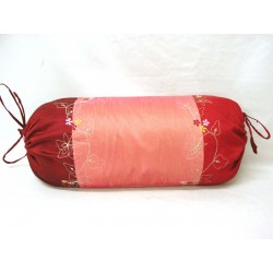 FUNDA COJIN ROLLO REDONDO ROSA