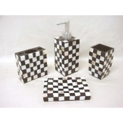 JUEGO BAÑO 4 PIEZAS NACAR...