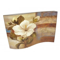 CUADRO LACADO CURVADO FLOR...