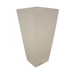 FLORERO CRISTAL CONICO MATE...