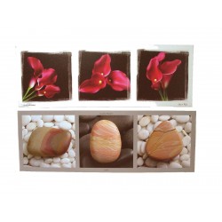 CUADRO TABLA FLORES PIEDRAS...