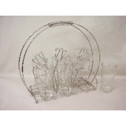 6 VASOS 260ML CON SOPORTE...