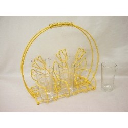 6 VASOS 260ML CON SOPORTE...