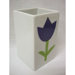 VASO BAÑO MING TULIPAN AZUL