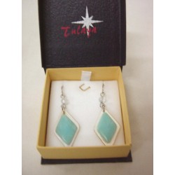 PENDIENTES PRISMA AZUL...