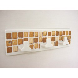 PERCHA TRIPLE CUBO MOSAICO...