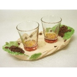 JUEGO CAFE 2 VASOS BANDEJA...