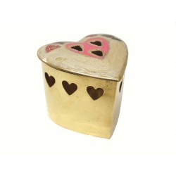 CAJA METALICA LATON CORAZON...