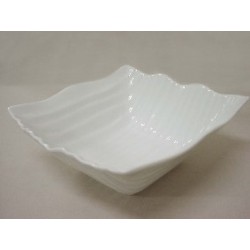 BOWL ARRUGADO PORCELANA BLANCO