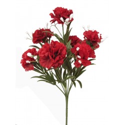 RAMO FLORES CLAVELES ROJO