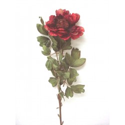 FLOR INDIVIDUAL PEONIA ROJO
