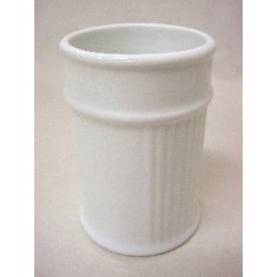 VASO BAÑO ESTRIAS PORCELANA...