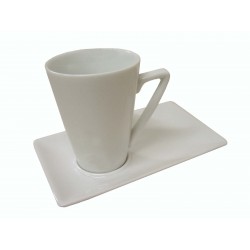 TAZA Y PLATO RECTO 140ML...