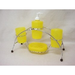 JUEGO BAÑO 5 PIEZAS CROMADO...