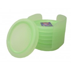 JUEGO 6 POSAVASOS PLASTICO...