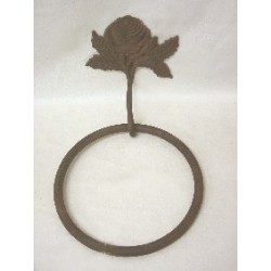 TOALLERO ARO FORJA ROSA OXIDO