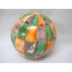 BOLA HUESO NARANJA VERDE...