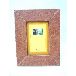 PORTAFOTOS POLIPIEL MARRON...