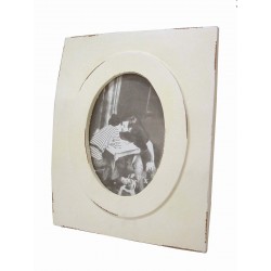 PORTAFOTOS MADERA CREMA...