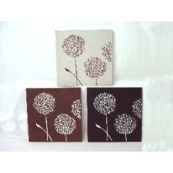 CUADRO TERCIOPELO FLORES...