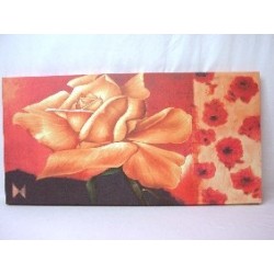 CUADRO LIENZO ANILLAS FLOR...