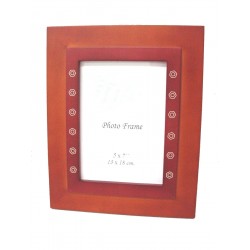 PORTAFOTOS MADERA ROJO...