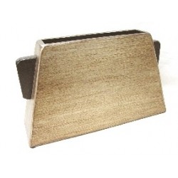 FLORERO MADERA DORADO NEGRO...