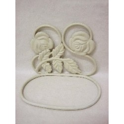 TOALLERO FORJA PARED ROSAS...