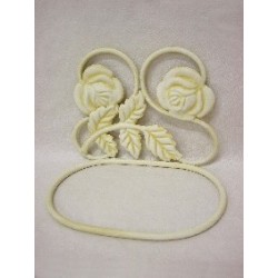 TOALLERO FORJA PARED ROSAS...