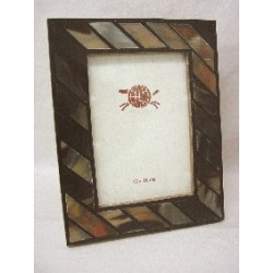 PORTAFOTOS HUESO RAYAS...